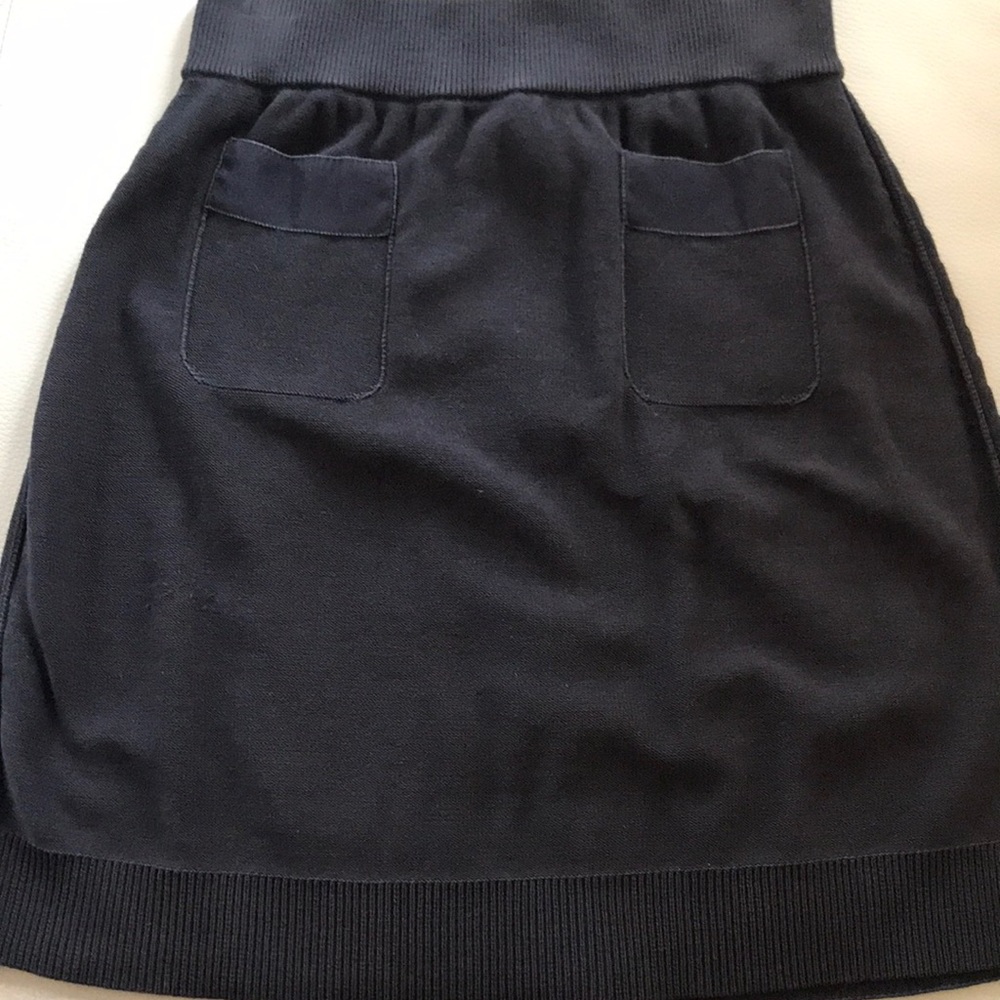Sonia Rykiel Knit Skirt, Navy, Size 40, Made in Italy